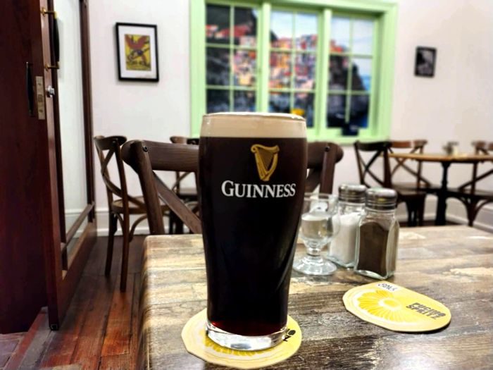 A pint of Guinness